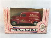 1950 Budweiser Panel Delivery Truck Die Cast Bank