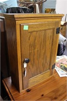 Solid Oak wall hung medicine cabinet