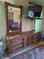 Century Furniture Dresser with Mirrors & Armoire