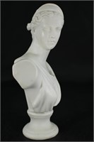 Artemis Diana Bust in Bisque Porcelain