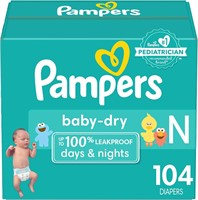 Pampers Baby Diapers Newborn - 104 Ct