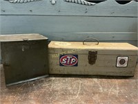 TOOLBOX WITH CONTENTS AND METAL STORAGE BOX