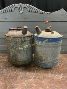 EARLY KEROSENE AND OIL CANS
