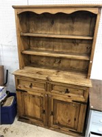 Natural pine step back cupboard
72 inches tall