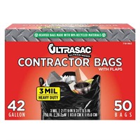 42-Gallon Contractor Bag with Flaps (50-Count)