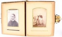 Antique Victorian Photo Album and Cabinet Cards