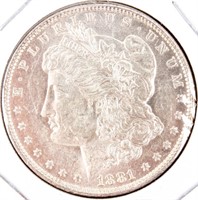Coin 1881-O Morgan Silver Dollar Gem Unc.