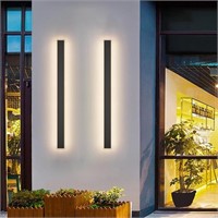 Aipsun 2 Pack Outdoor Wall Lights, 39.4inch Black