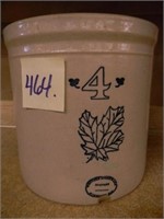 Western Stoneware 4 Gal. Triple Stamp Crock