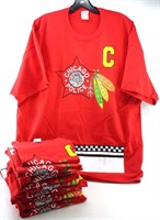 Blackhawks Style CPD Shirts - Red, SS, 3XL