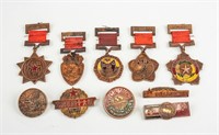 Ten Assorted People's Republic of China Medals