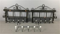 3x The Bid Storage Shelf W/ Hooks & Over Door Hook