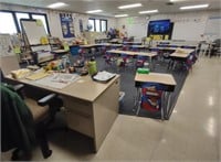 Teachers Desk (30"×30"×60") 1 & Student Desk