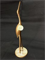 Vintage Brass Stork
