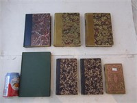 Lot de 7  livres anciens