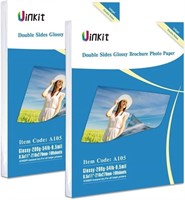 B2812  Uinkit Photo Paper 8.5x11 Double Sided Glos