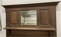 Antique Fireplace Mantle with Beveled Mirror