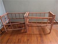(2) Vintage Doll Beds (need repair)