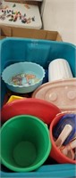 Lot of outside toys sand buckets etc