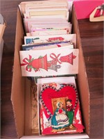 Vintage greeting cards and postcards, plus