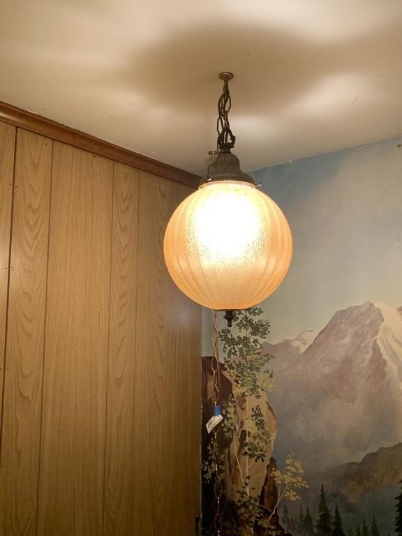 Vintage Hanging Globe Light