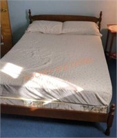 Full size bed frame with mattress set
