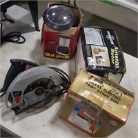 Solar light, skills, rotor, paint spray gun