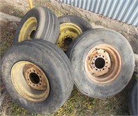 6 bolt 14" implement wagon tires and rims