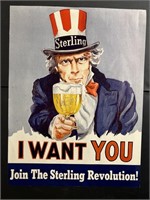 Sterling Beer Ad Poster