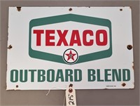 "Texaco Outboard Blend" Porcelain Sign