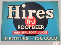 "Hires R-J Root Beer" Embossed Metal Sign