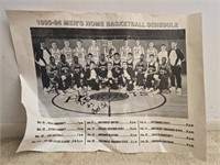 Autographed basketball poster