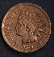 1872 INDIAN CENT VF