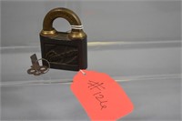 pin-tumbler push-key padlock BINHAM Co. W/ KEY