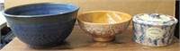 Haeger & Misc Stoneware Bowls & Crock