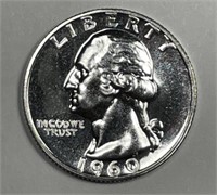 1960 Washington Silver Quarter Proof PR