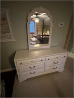 Painted Dresser with Mirror