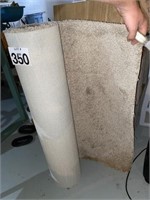 Partial roll of carpet