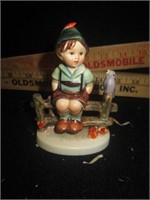 Vintage Goebel Hummel Figurine, Boy on Fence