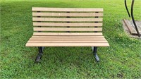 Commercial Type outdoor Bench With Heavy Metal