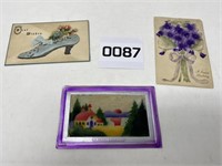 3 unique antique postcards