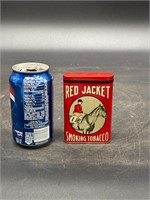 RED JACKET SMOKING TOBACCO POCKET TIN HORSE JOCKEY