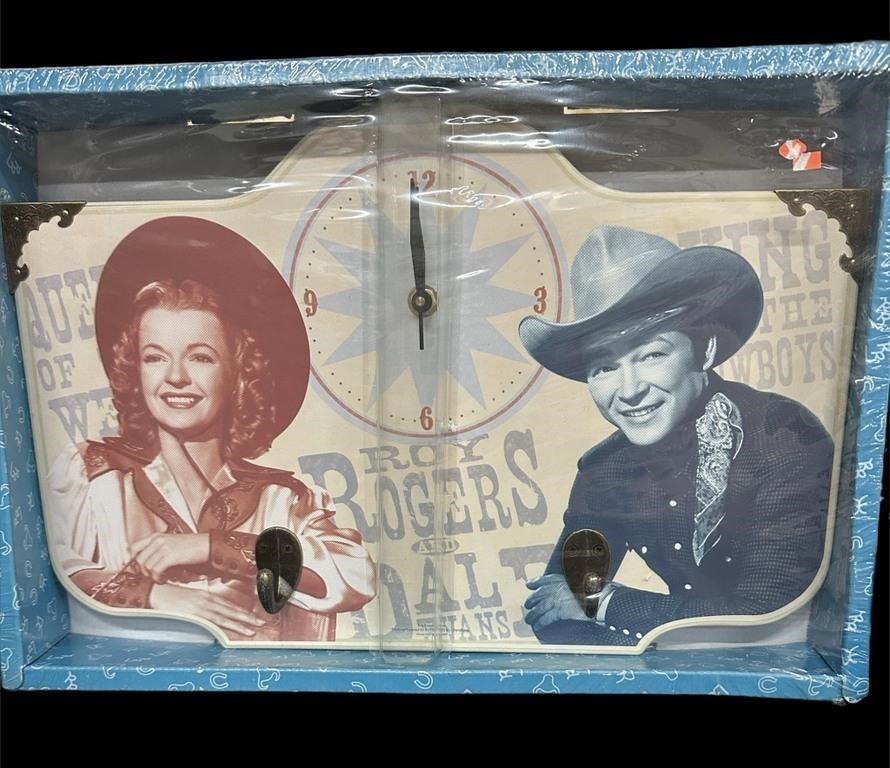 Roy Rogers & Dale Evan’s Wood Wall Clock in
