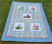 hand made Bunny Quilt twin size by cherie