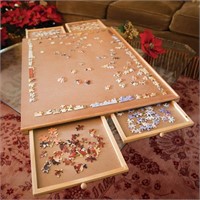 $75 (30x22") 1000 PCS Puzzle Board With Drawers