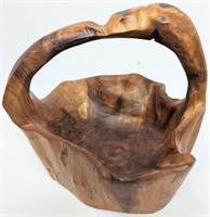 Hand Crafted Burl Wood Bowl/Basket