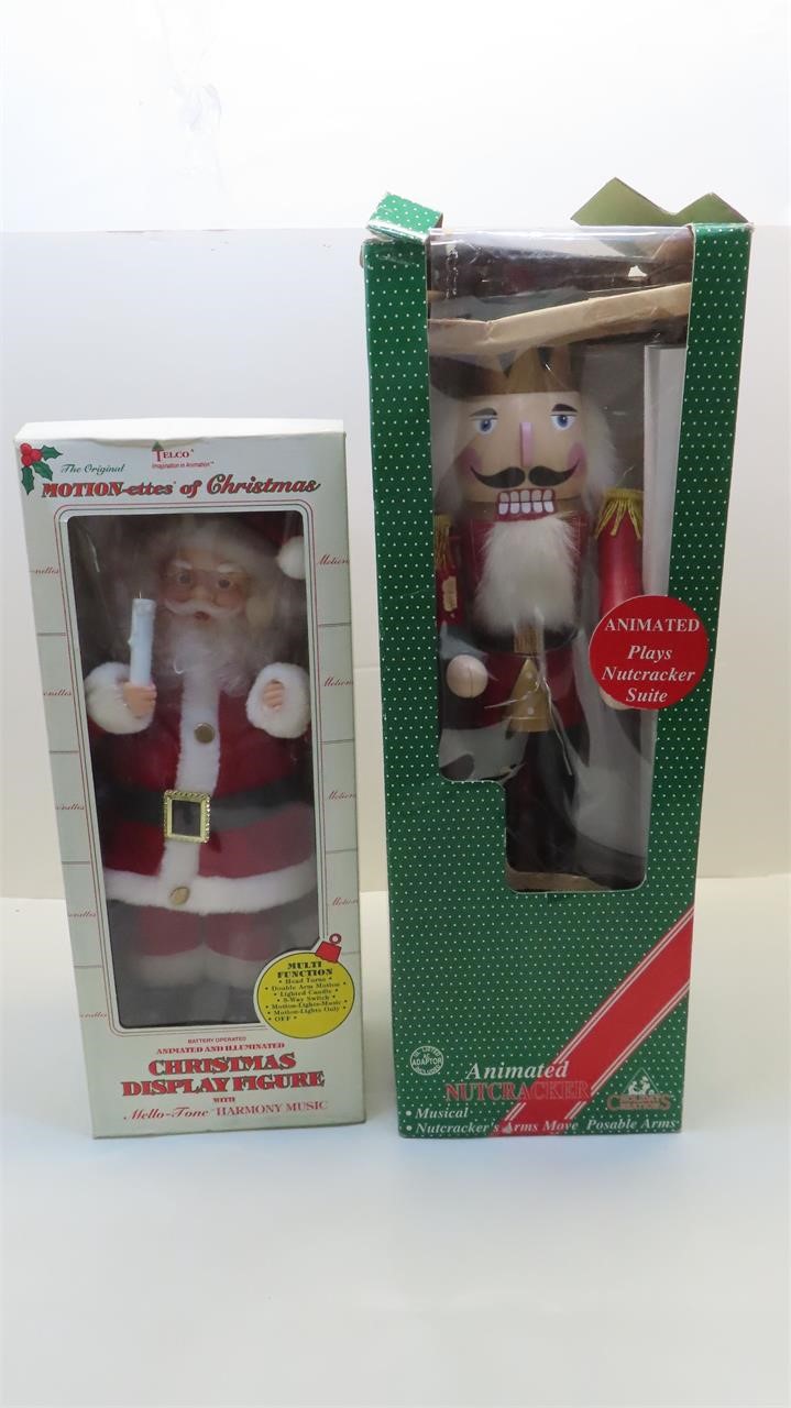 Santa figurine, animated nutcracker