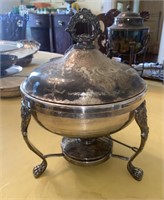 Silver Plated Round Chafing Dish