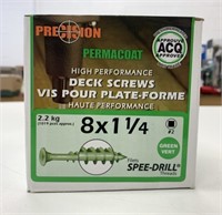 2.2 KG Permacoat Green Deck Screws 8x 1 1/4"