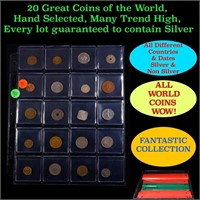 20 Great Coins of the World, hand selected, many t